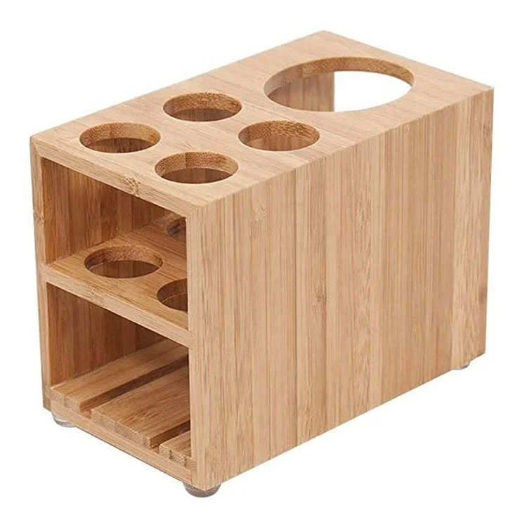
Bamboo bottle drying rack with bamboo drip tray for water drip pan 
