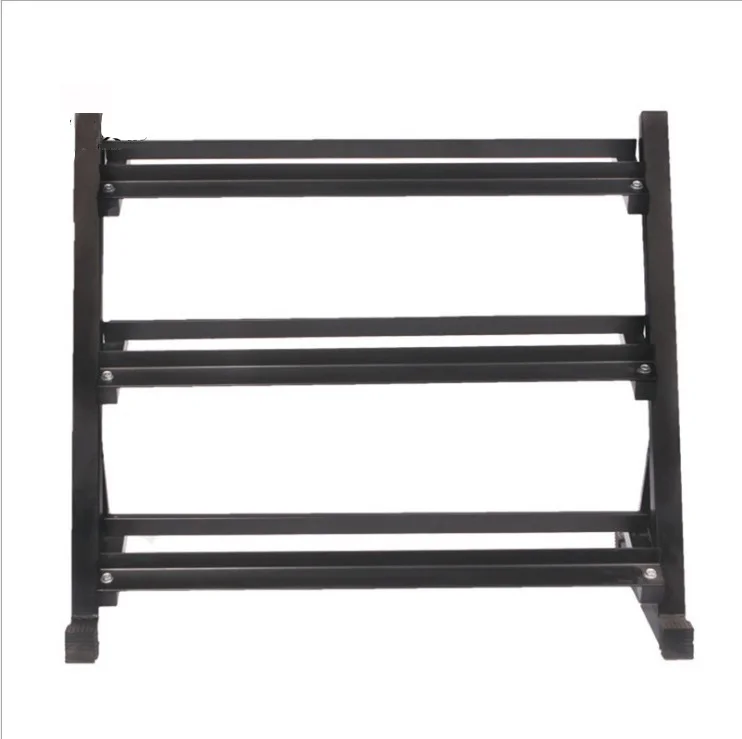 
fitness equipment home gym three-layer steel dumbbell rack 