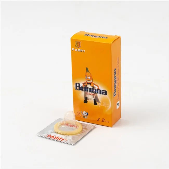 
1* Carton PARRY 12pcs PACK condoms Plain banana Flavor Condom 