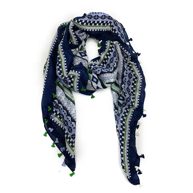 Classic Luxury Silk Scarf Large Scarves Ladies Silk Square Tassel Scarf Women Silk