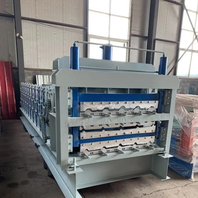 Building House Metal roof panel sheet triple layer roll forming machine for sale