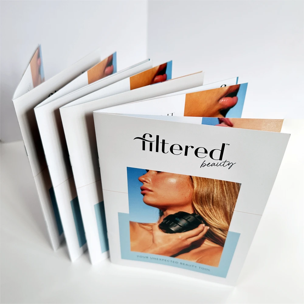 High Quality Custom Advertising Brochure Leaflet Printing With Saddle Stitching Instructions Manual Booklet Flyer Printing