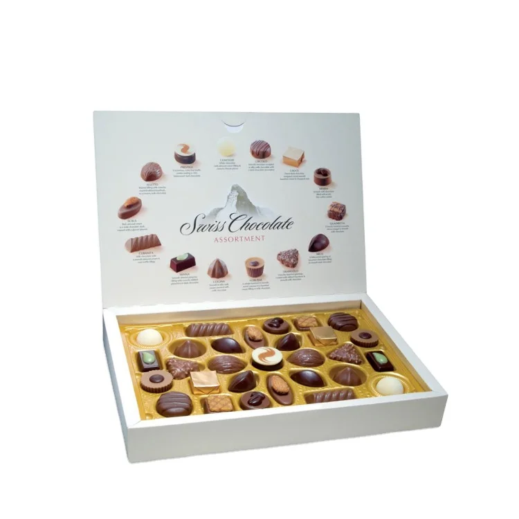 Custom Fancy Cardboard Chocolate macaron box Packaging Magnetic Closure Box