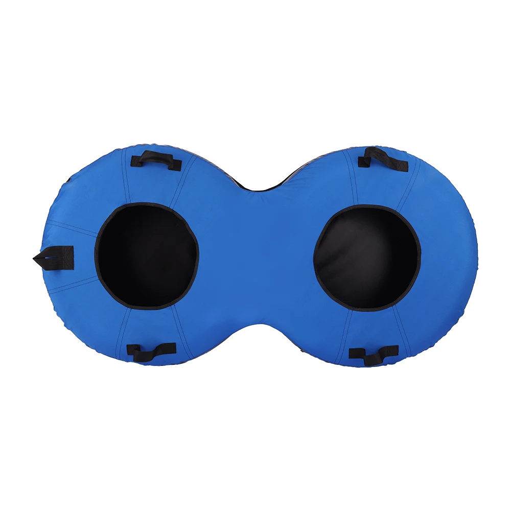 100cm Outdoor PVC Cover Commercial Inflatable Snow Sled Tubes Winter Sports Game 2 Person Double Rider Snow Sledge Tube  Cushion