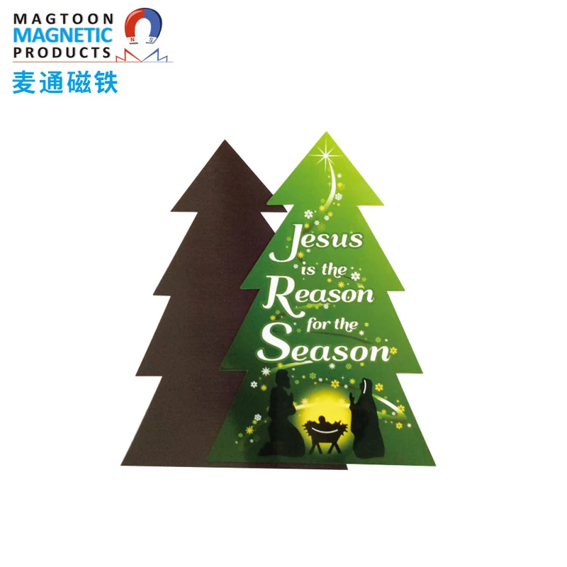 Magtoon Custom Home Decor Christmas Decoration Santa Claus Sticker Xmas Ornaments Paper Fridge Magnet