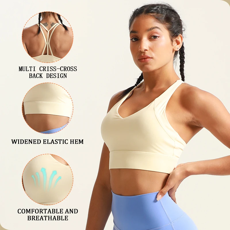 OEM High Waist Hip Enhance Workout Set Cross Back Backless Sports Bra Tummy Control Sportswear For Yoga Shorts Women Yoga Set