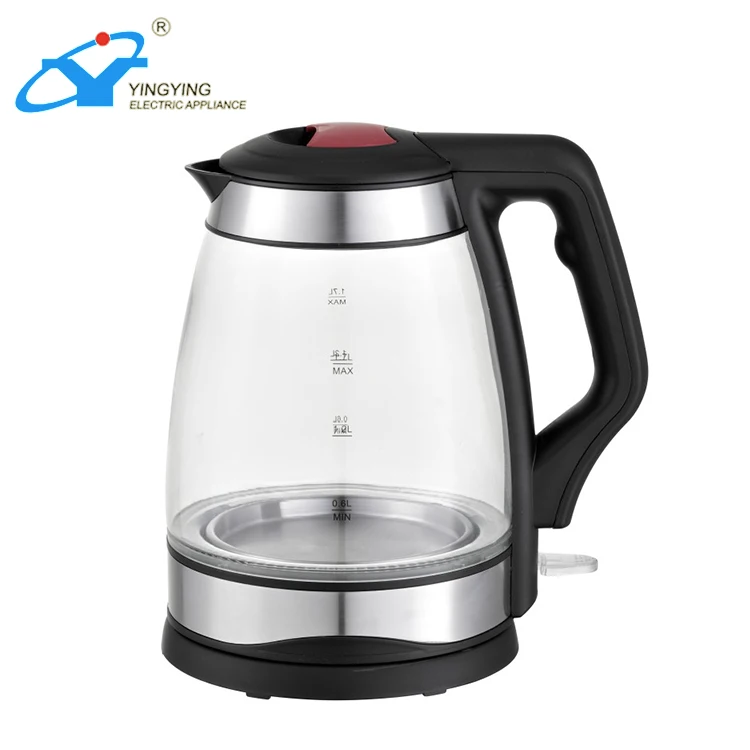 1.8l 1800w electric kettle glass 360 blue led Commercial Prices Ss Water Boiler Electric Tea Kettle