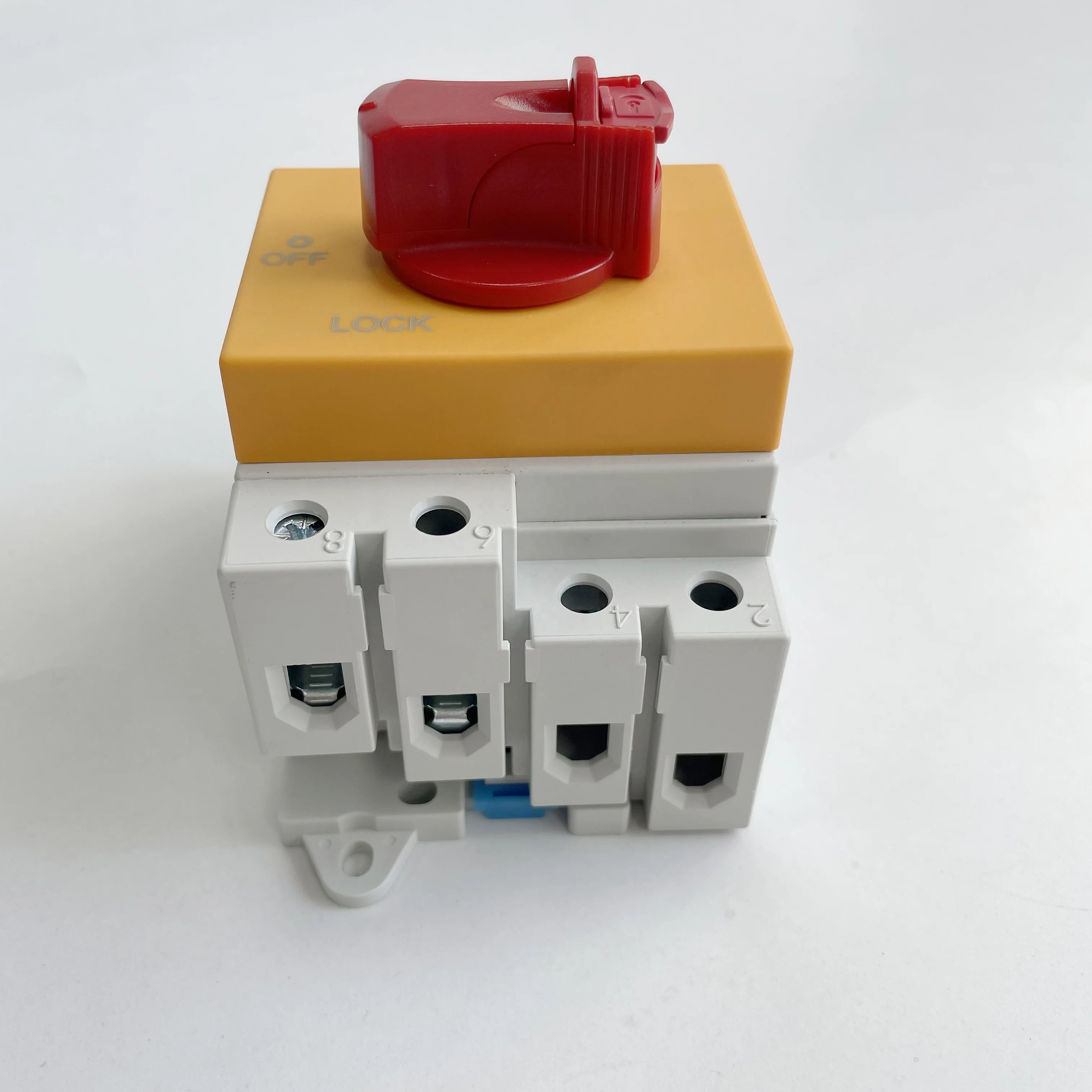 EDS1DB-S Din Rail DC Disconnector 2P 1000V 1200V 1500V 32A Solar Rotating Handle Isolator Isolating Switch for PV Solar System