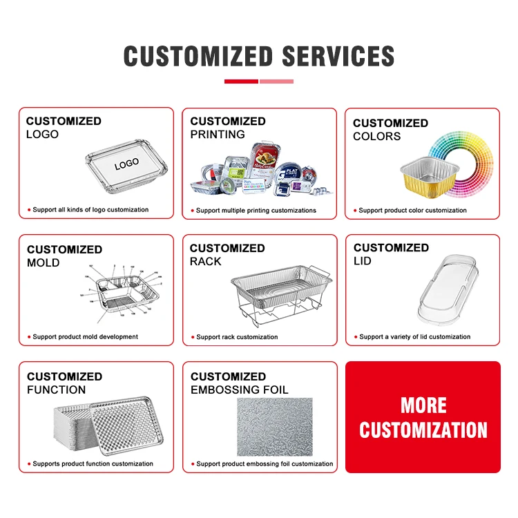 400ML New Arrivals Disposable Foil Trays Containers Aluminum Foil Trays Round Foil Container