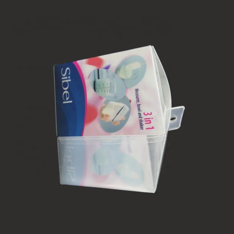 Hot Selling Transparent PET Plastic Gift Box Easy Folding Recycled Materials Embossed Printing for Blister Use