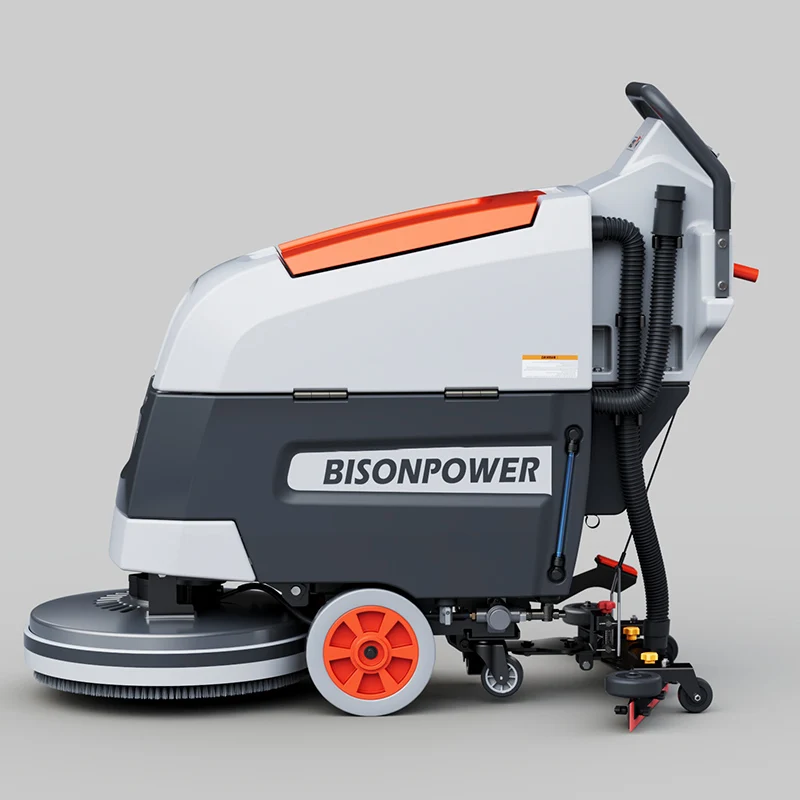 Bison Home Electric Road Street Sweeper Heavy Duty Floor Scrubber Cleaning Machine