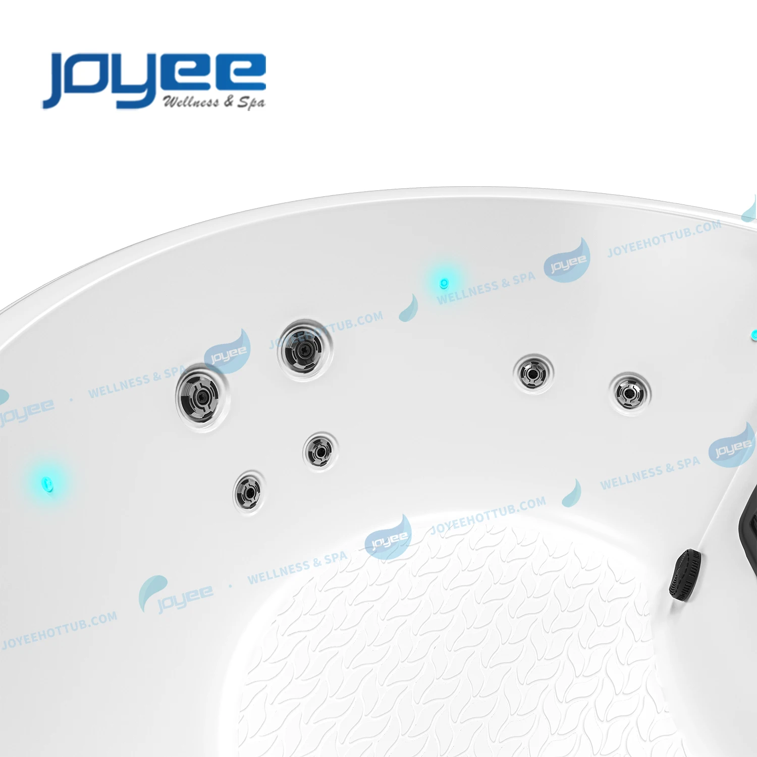 JOYEE European Round Hot Tub For 4 People Hot Tube Outdoor SPA Tubs Jacuzzier Massage Tubs Garden Spa hottub outdoor spa
