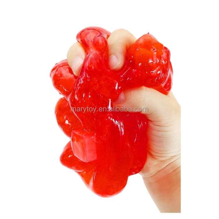 DIY Colored Clay Crystal Clay Set Decompression Toy Toys For Children Cherry fluffy slime