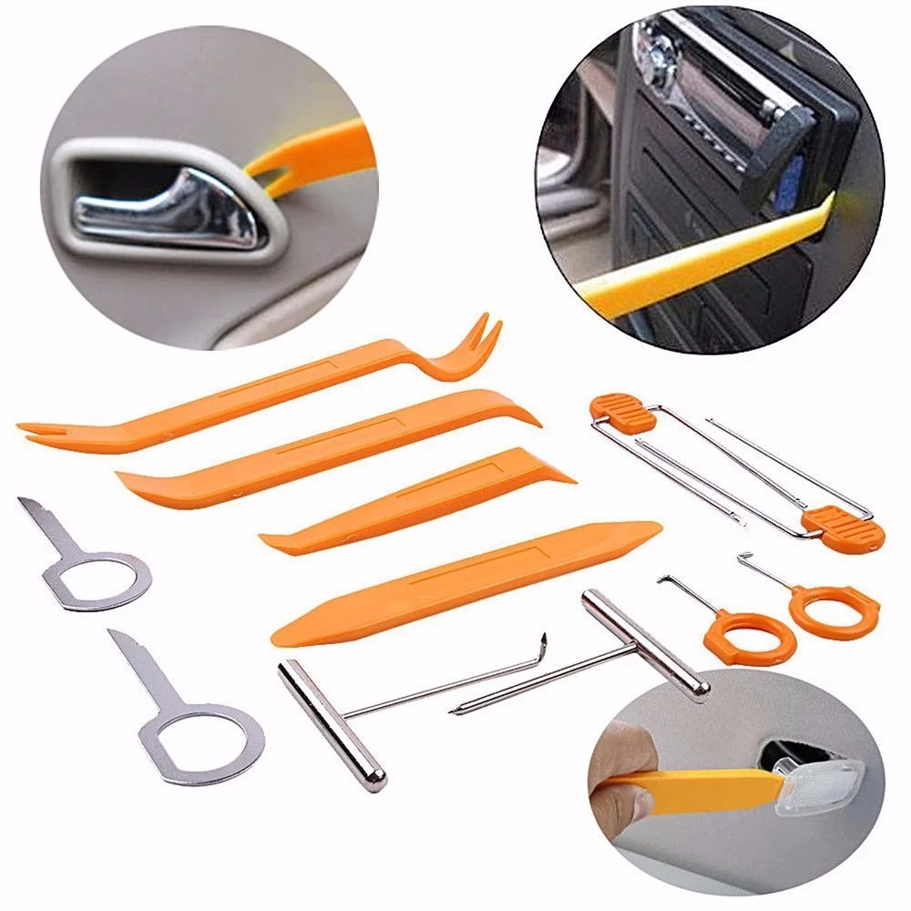 High Quality Door Latch Release Tool 12pcs/set Car Radio Audio Door Clip Panel Trim Removal kits for car dent repair