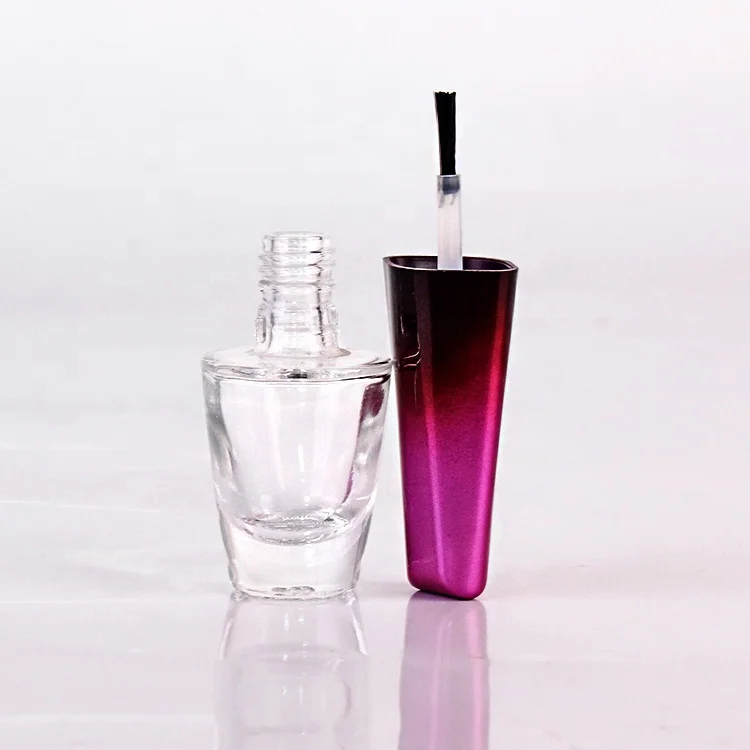 Empty vodka10ml glass bottle with fancy nail polish bottle