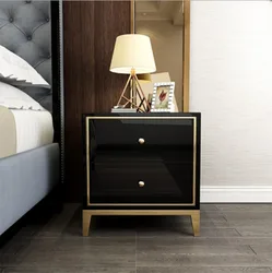 Modern Luxury Nightstands Living Room Bedroom Side Table with Drawer Bedside Table Wooden nightstands