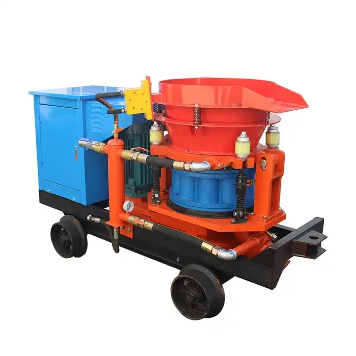 Free Control Fully Hydraulic System Shotcrete Machine Mini Concrete Dry Shotcrete Machine
