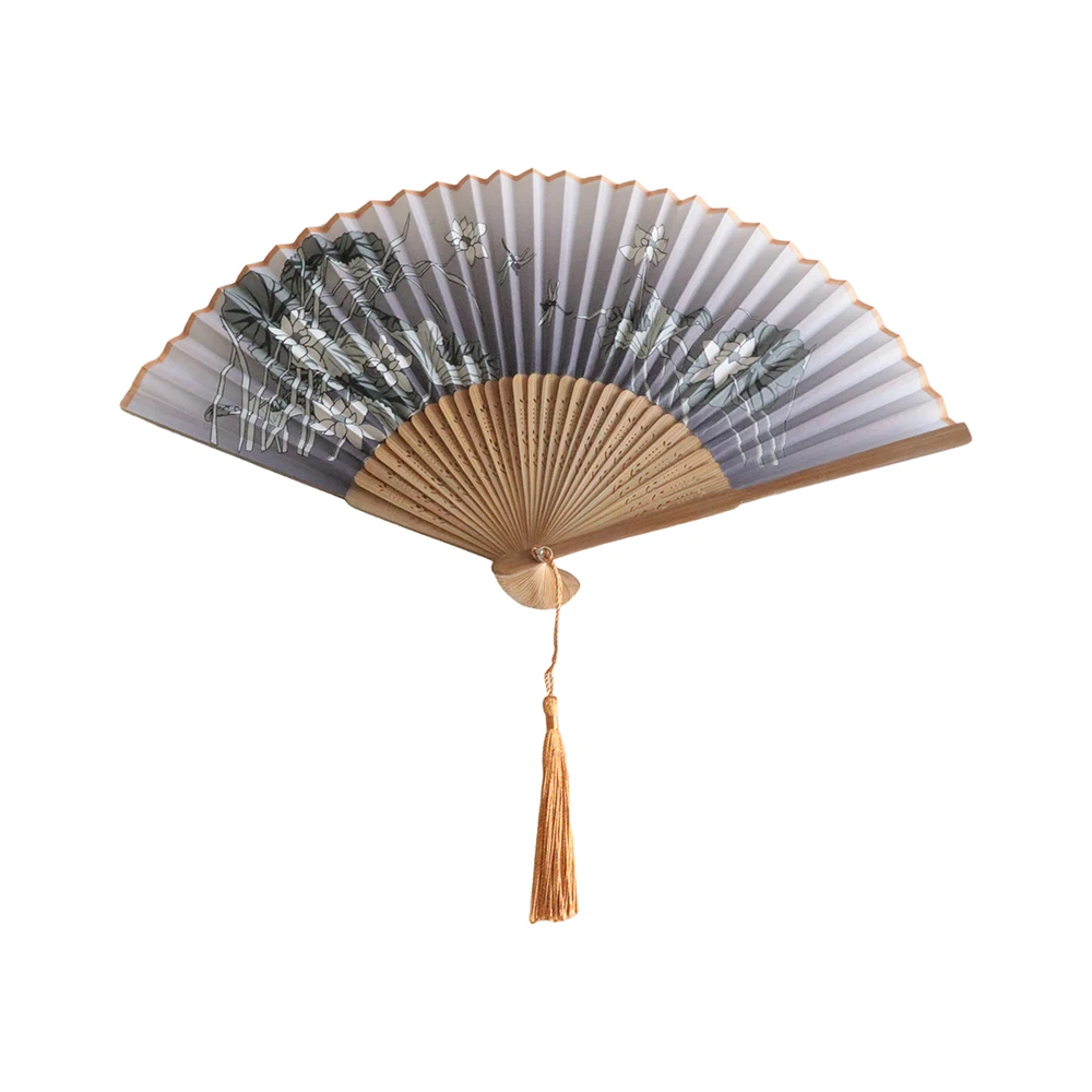 High Quality Vintage Folding Bamboo Hand Fans Wooden Hollow Carved Wedding Dancing Decor Sandalwood Fan