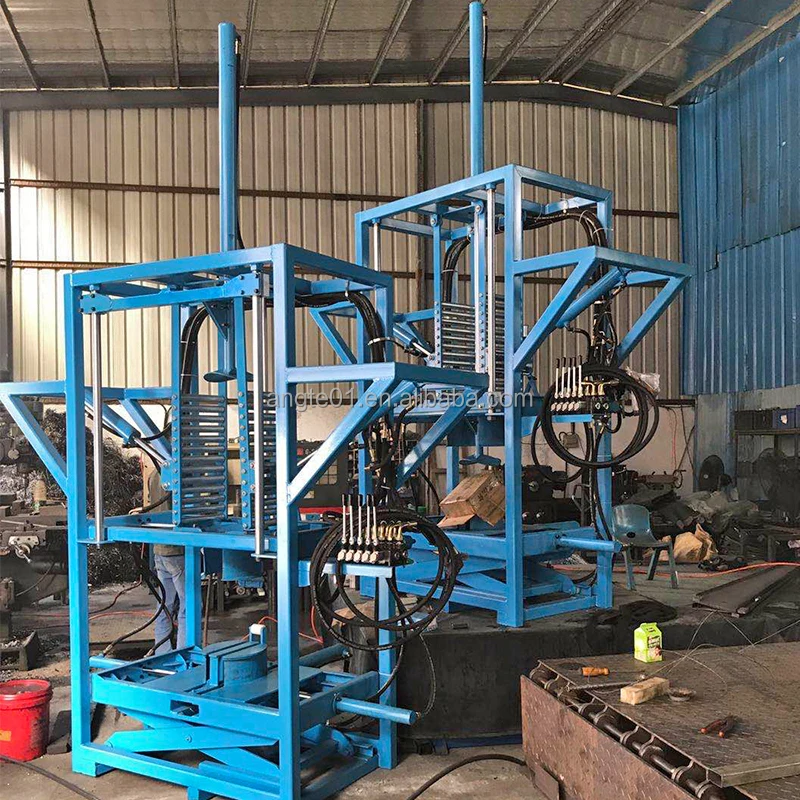 7 Tires in One Garage Machinery Hydraulic 7500w High Powerful Wheel Loading Help Equipment Waste Tyre Double Tripling Machine