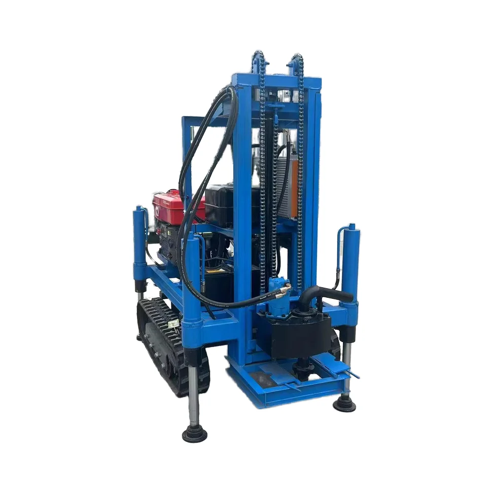 Small Tractor-Mounted Mini Water Well Drilling Rig for Farm Irrigation 150m Drill Rig Crawler Water Well 150m Drill Rig for Sale