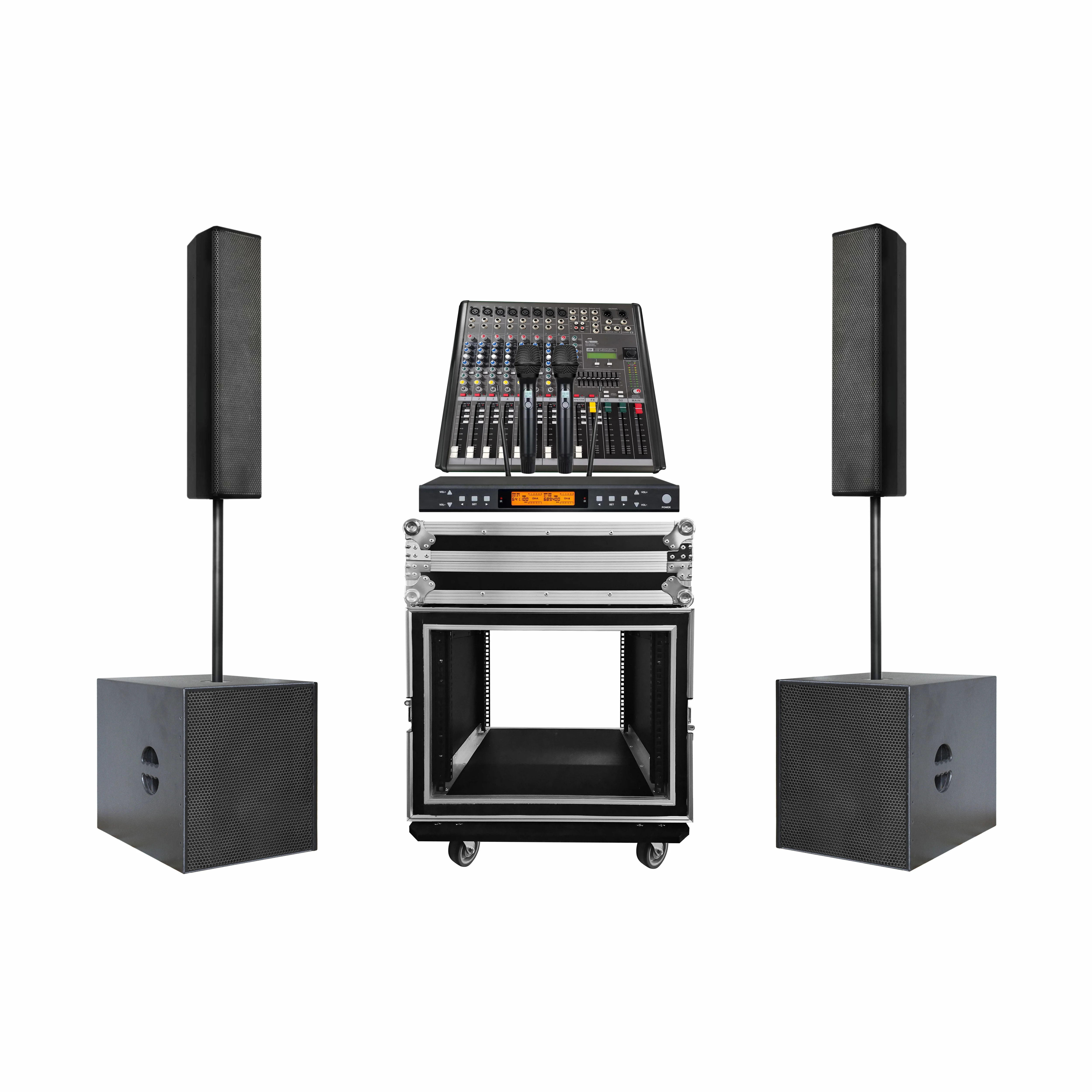 8 inch sound equipment neodymium drivers speaker High quality music system full set passive full range set