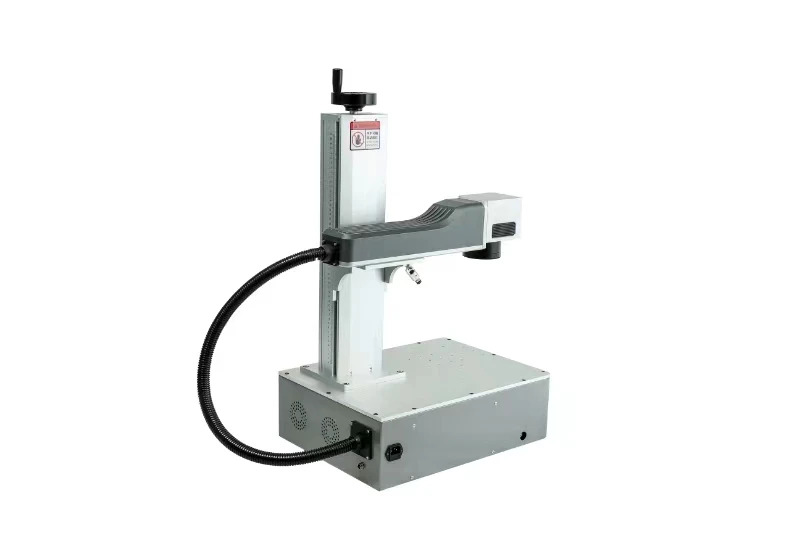 30W Rayco JPT High Precision Rotary Laser Marking Machine 3D Metal Plate Deep Engraving Fiber Laser Machine