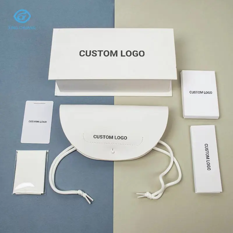 new luxury custom logo sunglasses case best cheap soft glasses cleaning cloth wholesale glasses case set