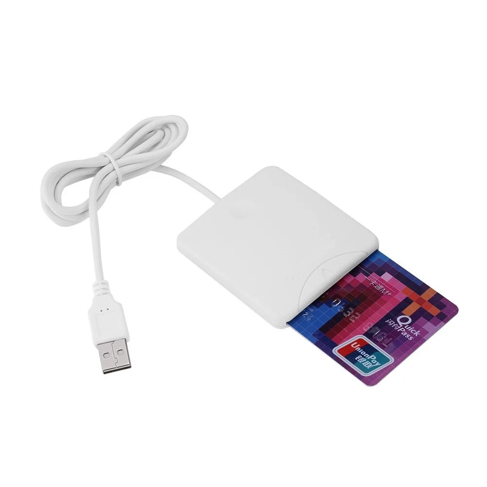 smart card reader with USB interface SIM/ID/ATM/IC payment card bank credit card chip reader writer