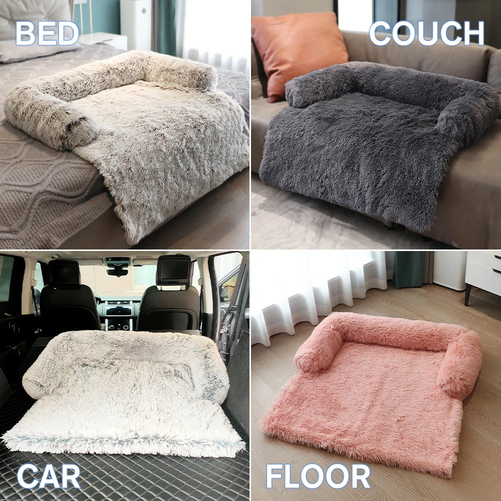 
CF factory multifunctional pet mattress with removable dog plush pillow furret plush Pet Beds & Accessories pet beds dog bed 