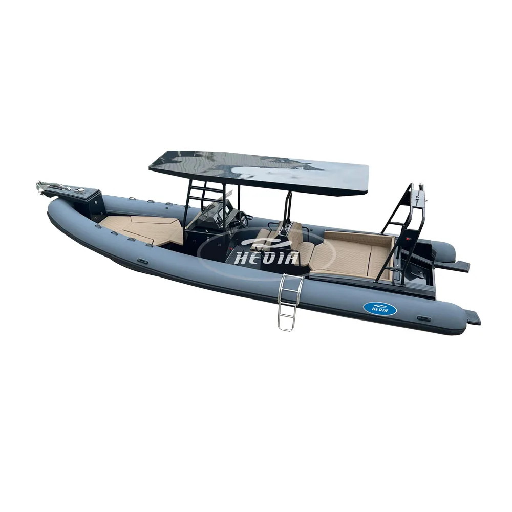 Chinese Factory Price 32ft RIB 960 Semi Rigid Aluminum Hull Sport Orca Hypalon Inflatable Luxury RIB Boat 960