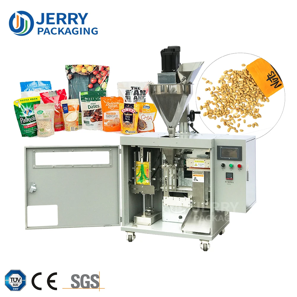 Mini Horizontal Premade Ziplock Bag Pouch Doypack Coffee Food Dried Fruit Powder Candy Nut Bean Scales Packaging Packing Machine