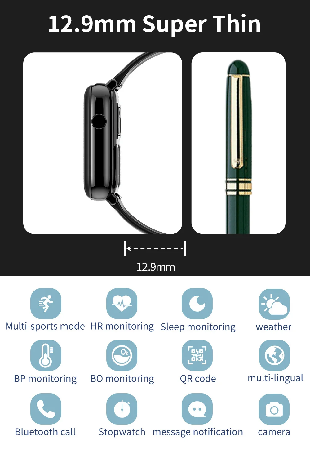 Smart watch fitness health heart rate Wireless 2 in 1 earbuds bracelet sport modes music earphone smart watch