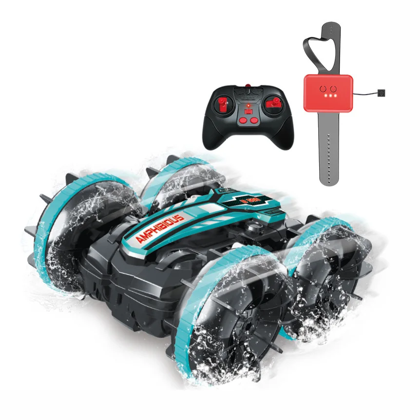 Factory Price Waterproof RC Remote Control Stunt Car Kids Land And Water Swing Arm Car Toys Radio Control Toy Car
