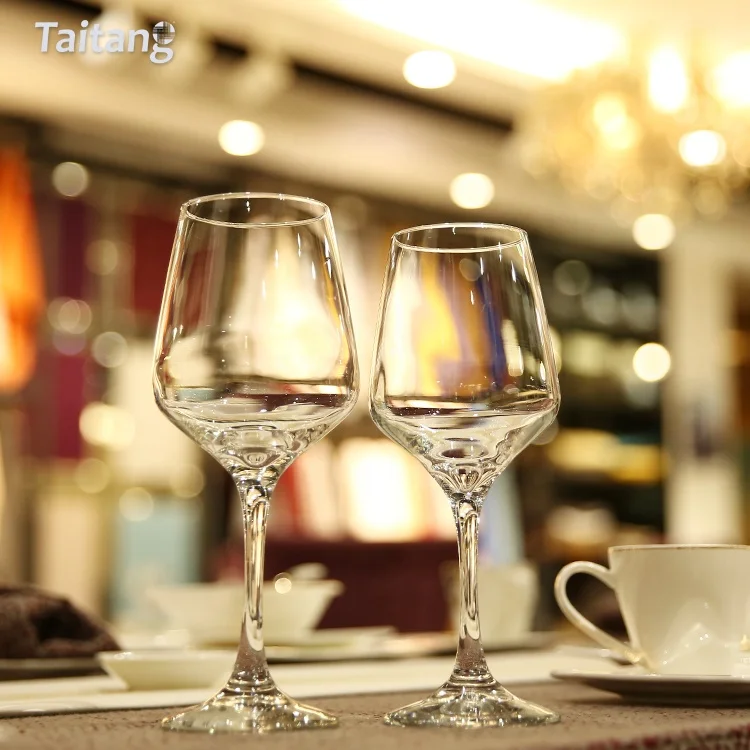 Taitang Custom 350Ml Glass Cup Wedding Party Reusable Party Wine Glass Cup