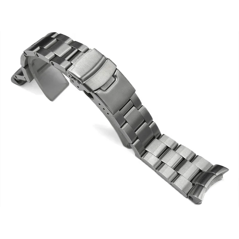 22mm  316 solid stainless steel watch band with solid end links