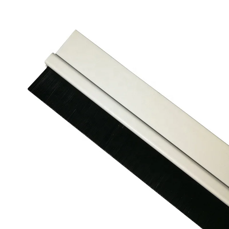 Customized door bottom seal strip under door sweep weather Seal Strip Rubber Brush door bottom seal strip stopper