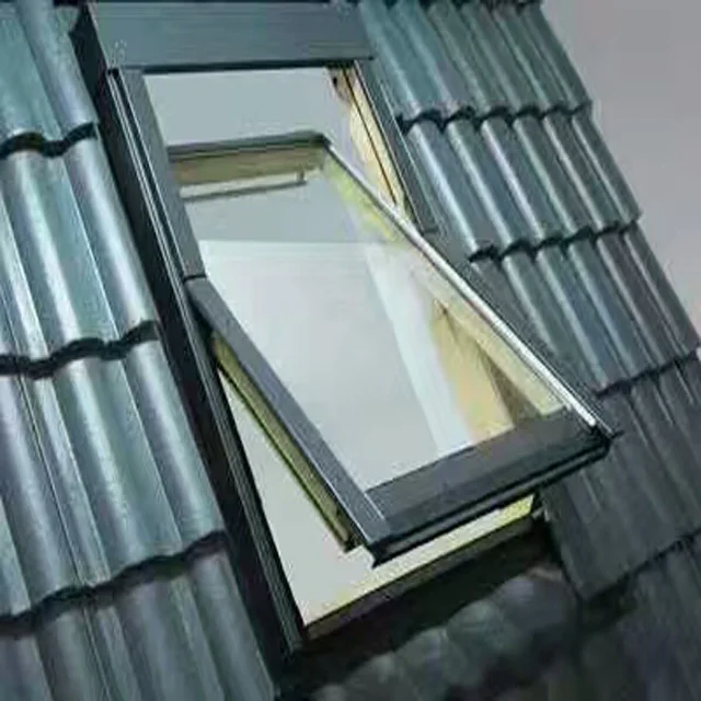 Upscale villa Attic roof skylight window attic ventilated lighting skylight aluminum wood composite sunroof skylight