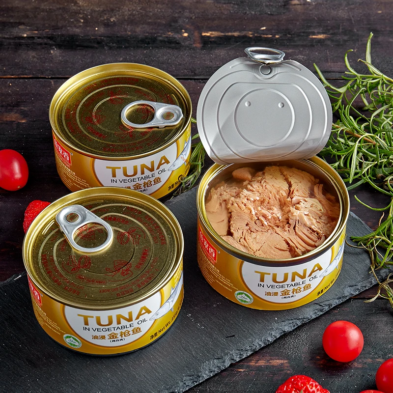 Canned Seafood Supplier Tinned Fish Canned Tuna Fish For Sale  in Oil/ in Water 185g