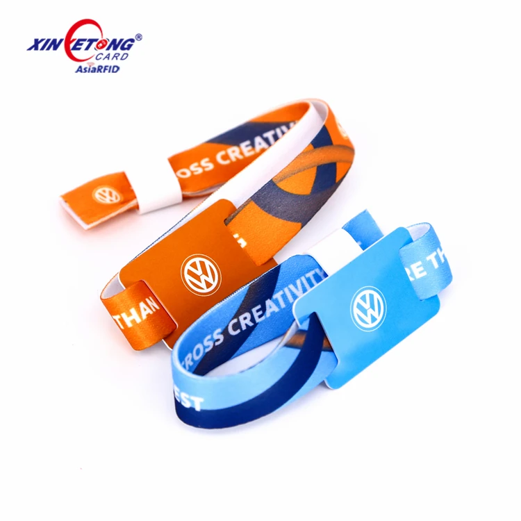ISO 14443A NFC Wristbands 13.56MHz Ultralight EV1 Fabric RFID Bracelets for Payment