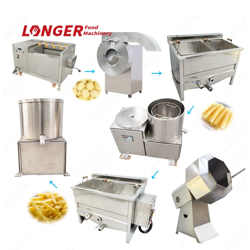 Полуавтоматическая производственная линия картофеля фри, машина для производства картофельных чипсов, цена производителя