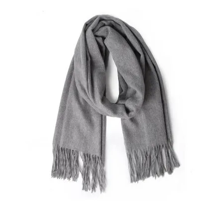Hot Selling Unisex Winter Scarf Solid Color Casual Scarf Shawl Thick Woolen Fashion Scarves For Men Women