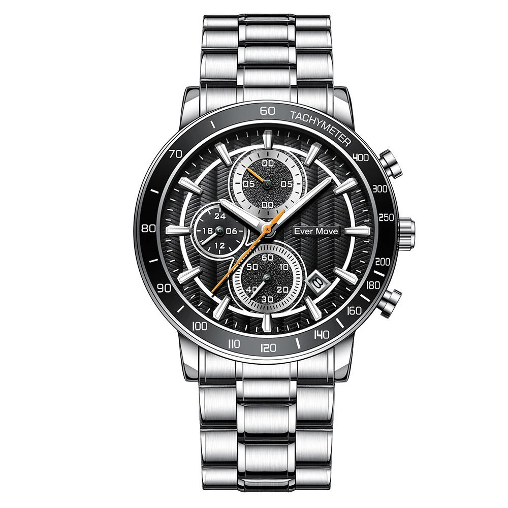 men watch solid gold originalbrand designer stainless steel fashion cheap free shipping  made red face men watch