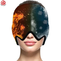 Comfortable Custom Gel Hot Cold Therapy Headache Migraine Relief Cap Ice Head Wrap Cap Ice Pack Therapy