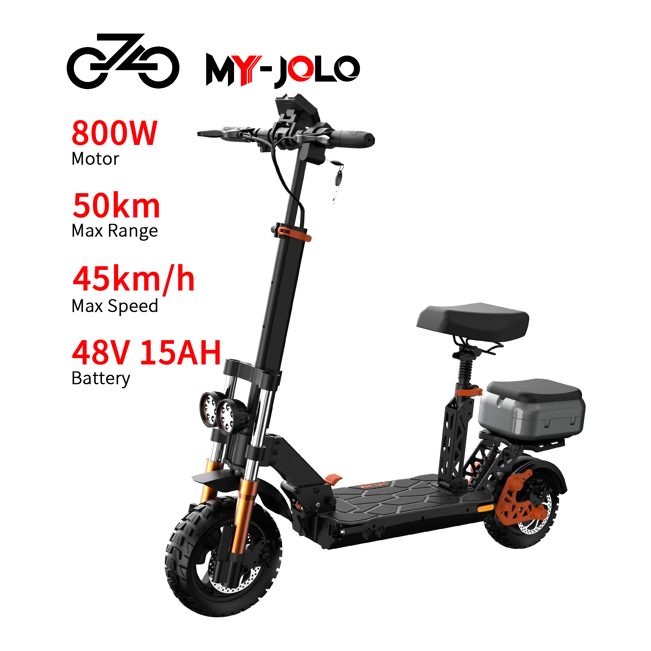 2023 Новый ЕС бесплатная доставка 48 В 18 А MY-JOLO M5 PRO 11 дюймов внедорожные шины 800 Вт складной электрический скутер с сиденьем