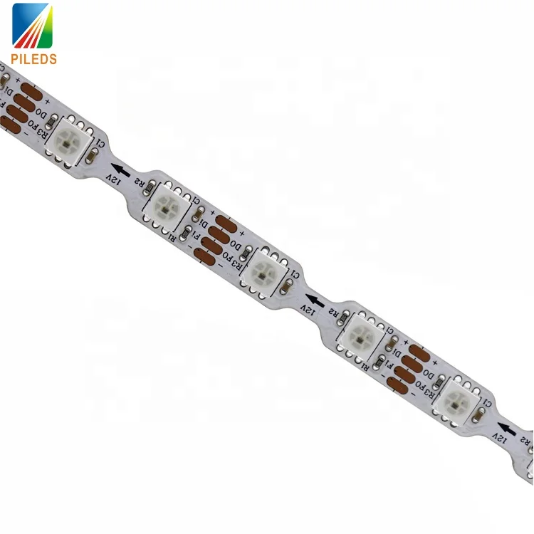 s shape led pixel strip addressable ws2815 ws2813 60leds/m 12V bendable 8mm width led light strip