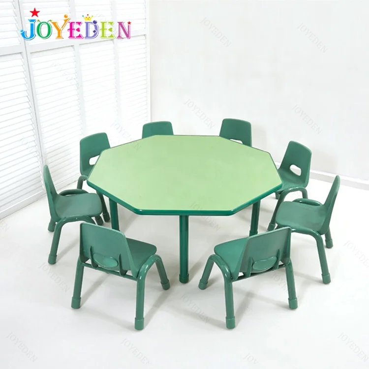 High Quality New Design Preschool Furniture Baby Study Cheap Plastic Tables And