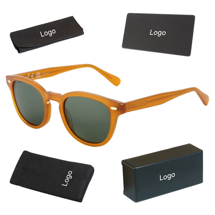 Hot sales Custom Fashion New Fashion Eco Retro Brand Design Sunglasses  Fashion Women bio acetate Sun Glasses Shade for women