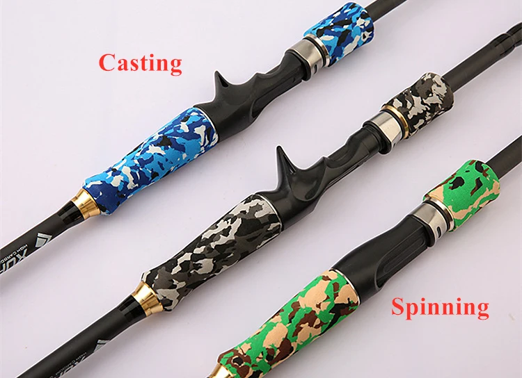 DORISEA 1.8M 2.1M 2.4M 2.7M 3.0M Camouflage Multi Sections Carbon Fiber Telescopic Spinning Casting Fishing Rods
