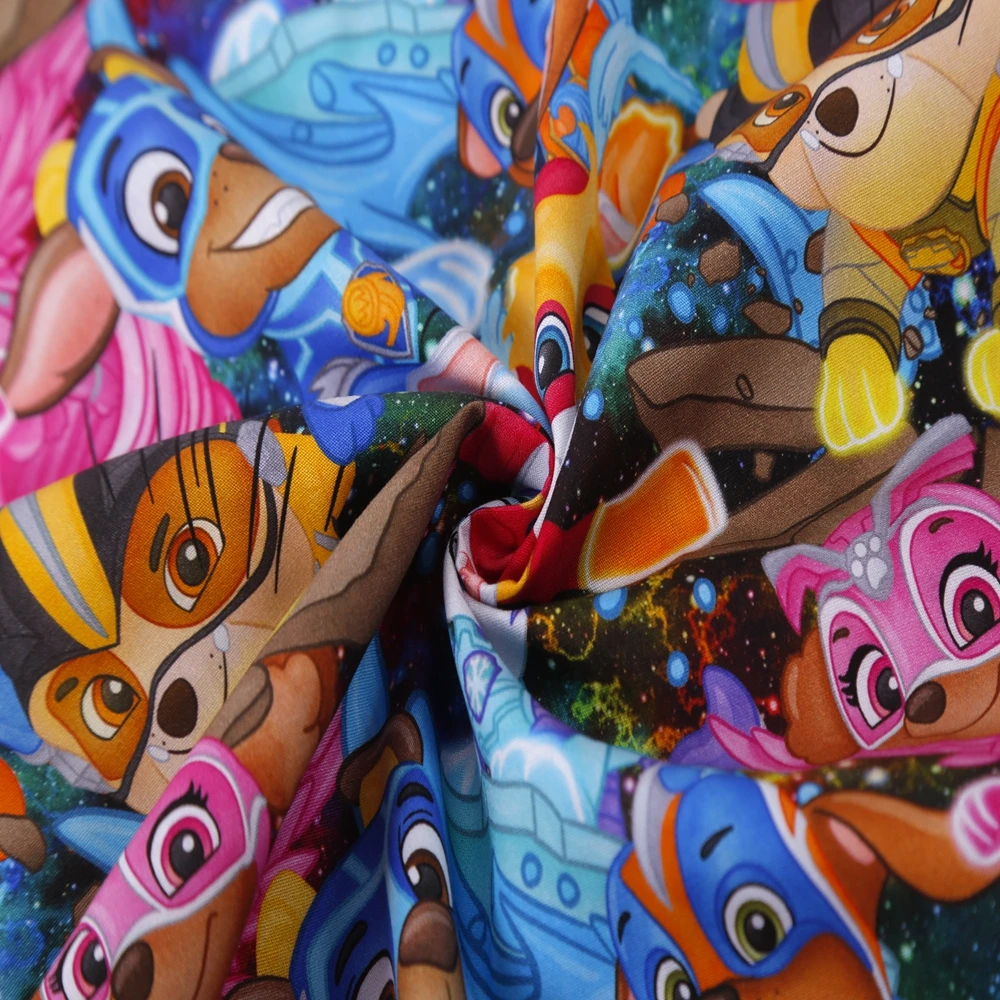 Newest Product Digital Printing On Fabric Cute Cartoon Animals Design Printed 100% Pure Cotton Poplin Fabric