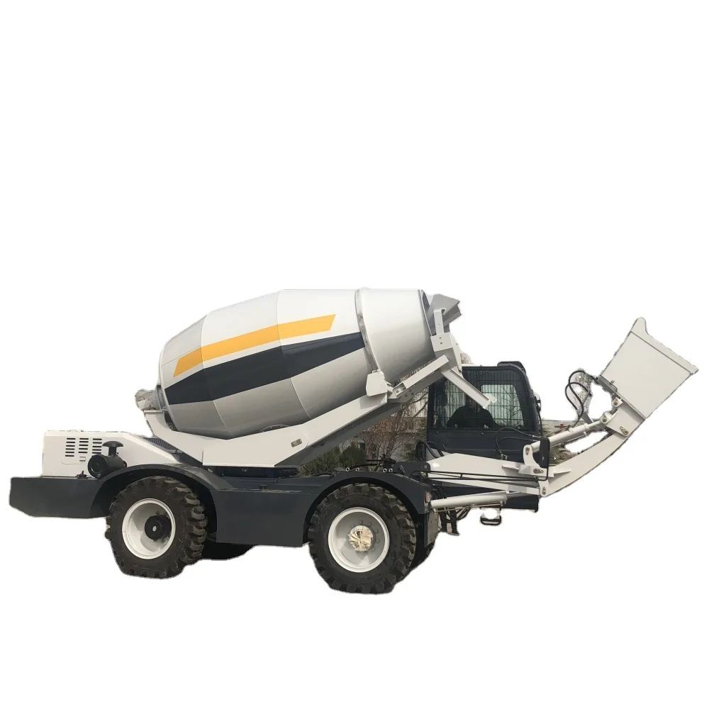 Hank Manufacture Mobile 3.0 CBM Self Loading Concrete Mixer Truck with Luxury Cab Air conditioning for sale